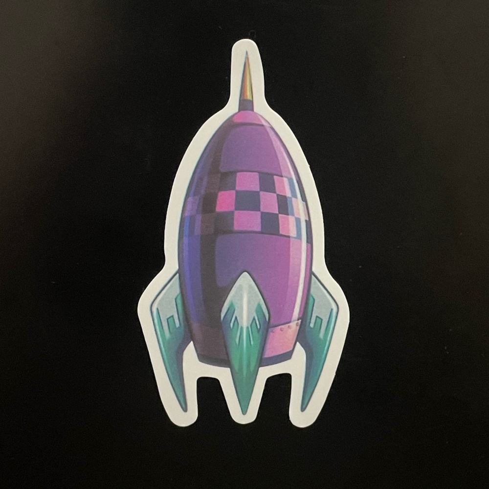 Spaceship Rocket Sticker